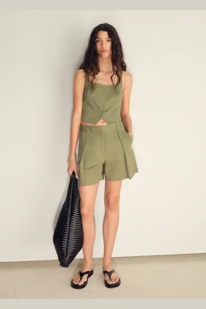 MANGO Leinenmischung Sakko-Weste - Damen - XL