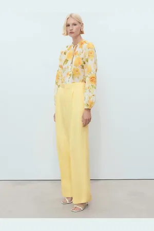 MANGO Bundfaltenhose aus Leinengemisch - Damen - 38
