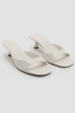MANGO Sandale mit Kitten-Absatz - Damen - 35