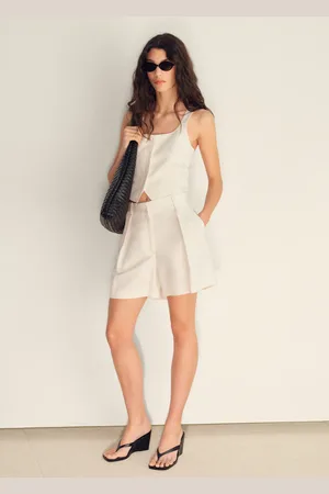MANGO Leinenmischung Sakko-Weste - Damen - S