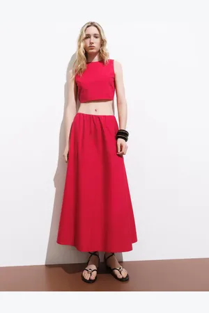 MANGO Ausgestellter Baumwollrock - Damen - XS