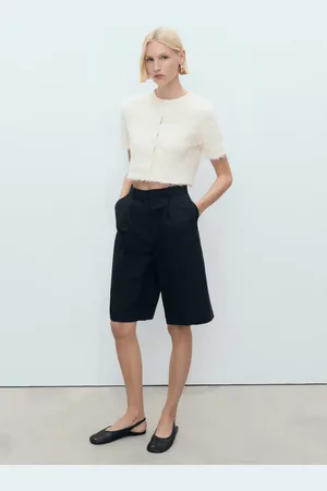 MANGO Strickjacke in Cropped-Länge - Damen - M