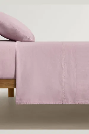 MANGO Spannbettlaken für Kinderbett aus gewaschener Baumwolle mit doppeltem Steppstich - Home - 100x150cm