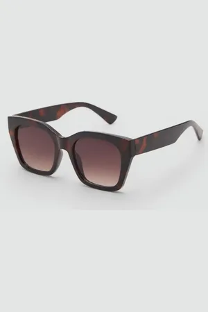 MANGO Sonnenbrille mit viereckiger Brillenfassung - Damen - Einheitsgröße