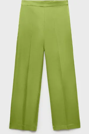 MANGO Satinierte gerade Hose - Damen - XS
