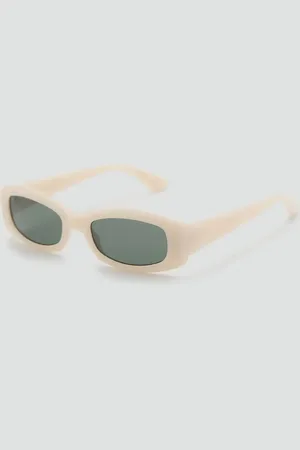 MANGO Sonnenbrille mit kontrastierender rechteckiger Fassung - Damen - Einheitsgröße