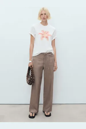 MANGO Shirt mit Blumenmuster - Damen - L