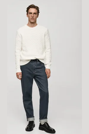 MANGO Strickpullover in Wickel-Optik - Herren - XL