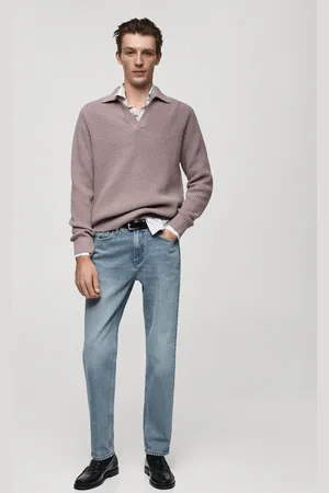 MANGO Regular-Fit-Jeans im Used-Look - Herren - 40