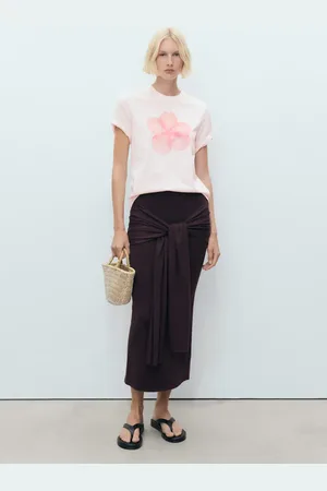 MANGO Shirt mit Blumenmuster - Damen - XL