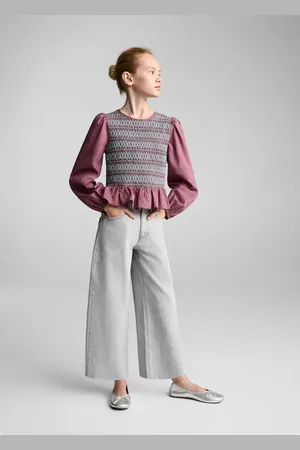 MANGO Gesmokte Bluse - Kinder - 11