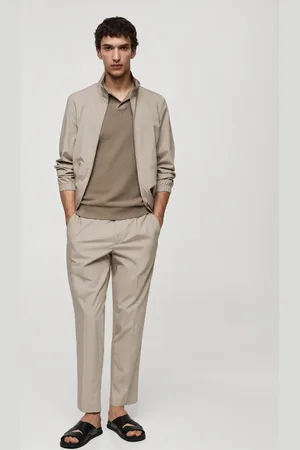 MANGO Slim-Fit-Bundfaltenhose aus Lyocell - Herren - 46