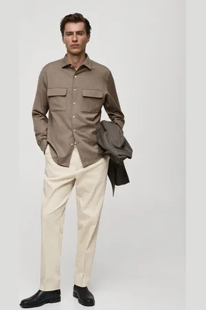 MANGO Bundfaltenhose aus Baumwoll-Twill - Herren - 44