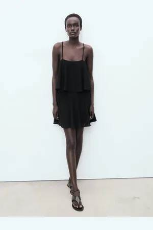 MANGO Strickkleid mit Rüschen - Damen - XS