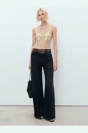 MANGO Gesticktes Stricktop - Damen - M