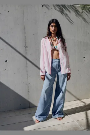 MANGO Wideleg-Bundfaltenjeans - Damen - 34