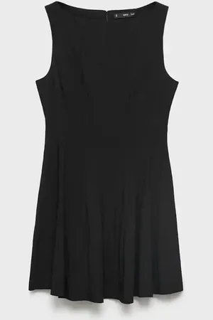 MANGO Kurzes Kleid mit Faltendetails - Damen - L