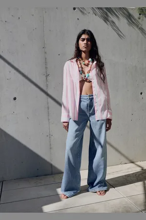 MANGO Gestreiftes Baumwollhemd - Damen - XL