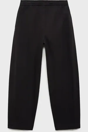 MANGO Paper Bag-Baumwollhose - Damen - S
