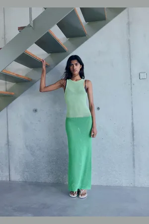 MANGO Zweifarbiges Ponte-Kleid - Damen - S