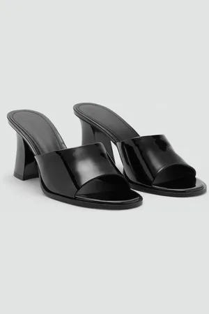 MANGO Sandalette mit Lackleder-Effekt - Damen - 38