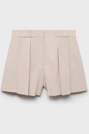 MANGO Shorts mit Bundfalten - Damen - 44