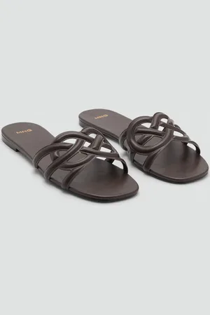 MANGO Sandalen mit überkreuzten Riemen - Damen - 40