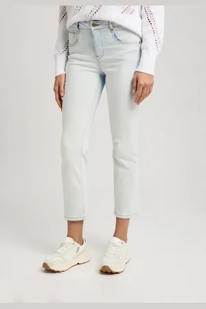 Marc Aurel Cropped Flared Jeans mit heller Waschung