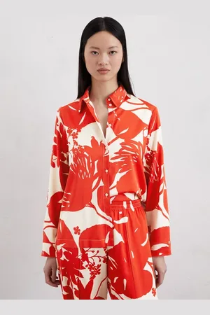 Marc O’ Polo Print-Satinbluse regular