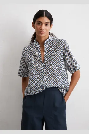 Marc O’ Polo Gemusterte Tunika-Bluse regular