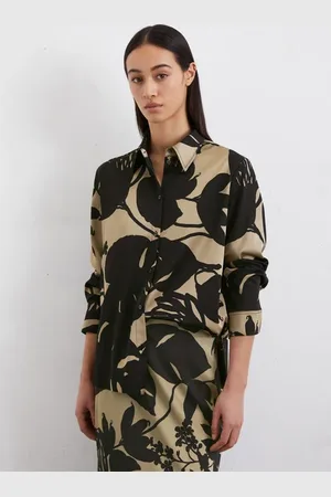 Marc O’ Polo Print-Satinbluse regular