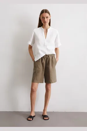 Marc O’ Polo Kurzarm-Leinenbluse regular