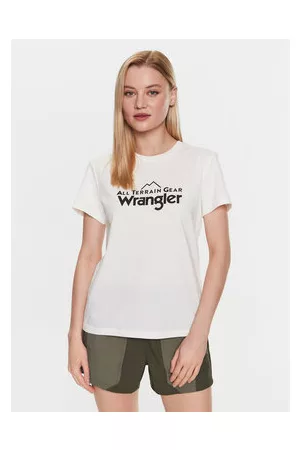 Wrangler Damen T-Shirts - T-Shirt Logo Tee WC5FGEM22 112326341 Regular Fit