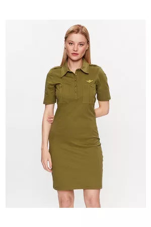 Aeronautica Militare Damen Kleider - Kleid für den Alltag 231VF633DP192 Slim Fit