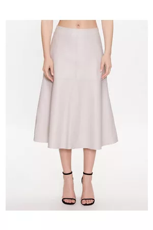 Bruuns Bazaar Damen Midiröcke - Lederrock Catalina Fraya BBW3377 Regular Fit
