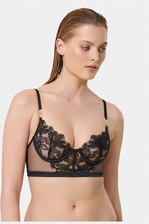 Bralette-BH Audrey, weiß, wattiert