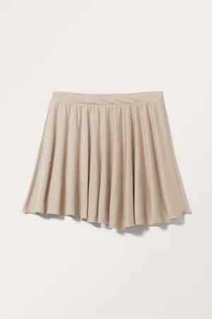 Monki Short Pique Skirt