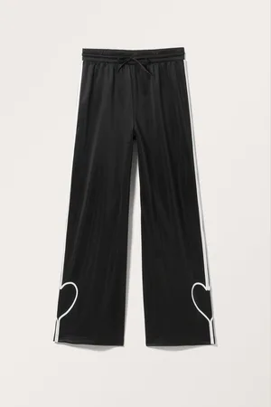 Monki Contrast stripe sporty trousers