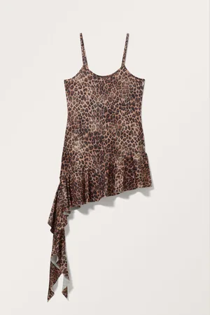 Monki Sleeveless Asymmetric Mini Skort Dress