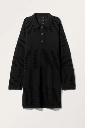 Monki Short Tiered Knitted Dress