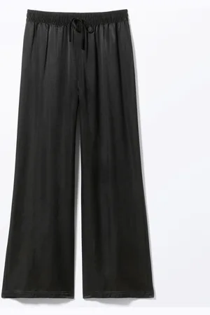 Monki Relaxed Satin Trousers
