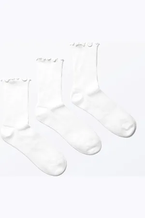 Monki 3-pack Frill Socks