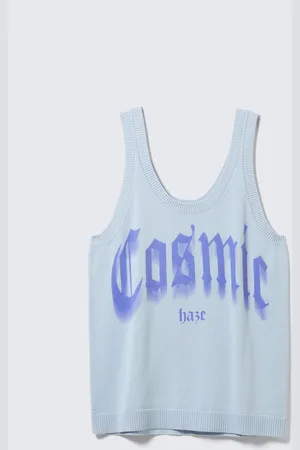 Monki Knitted Graphic Tank Dress