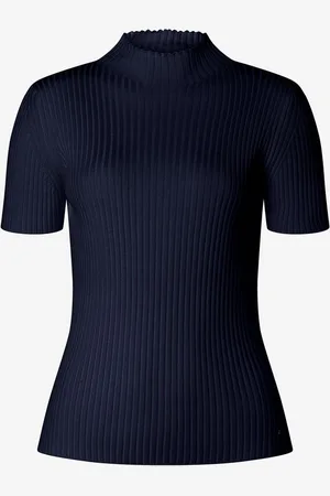 More & More Rippstrick-Pullover, Kurzarm