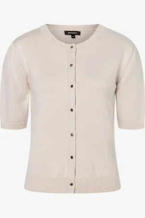 More & More Kurzarm-Cardigan, powder creme, Frühjahrs-Kollektion