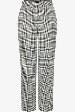 More & More Glencheck Hose, schwarz/ecru, Herbst-Kollektion