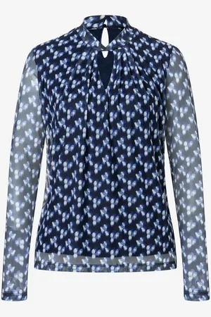 More & More Meshshirt, Dot Print, Frühjahrs-Kollektion