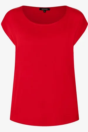 More & More Shirt mit Satinfront, soft red, Frühjahrs-Kollektion