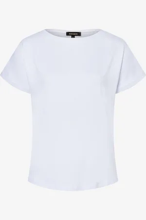 More & More T-Shirt mit Chiffonkante, weiß, Frühjahrs-Kollektion
