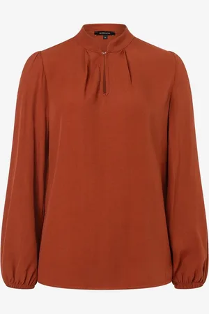 More & More Viskosebluse, rusty brown, Winter-Kollektion